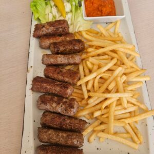Ćevapi with fries (10 pcs)
